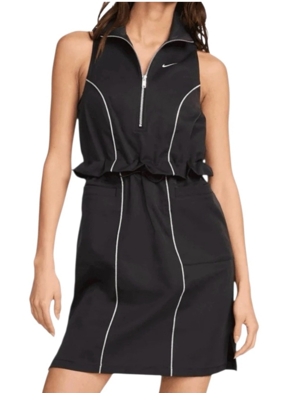 Nike Sportswear Street Black Cinch Waisted Dress